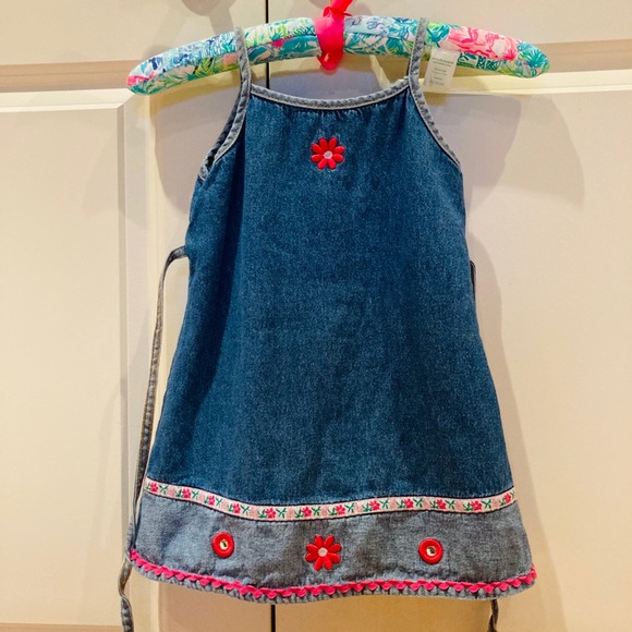 Vintage  Mirrored Floral Embroidered Denim… - Picture 2 of 16